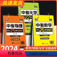 [全套三本]中考 数学+物理+化学 初中通用 [正版]抖音中考数学核心26题天天练初中核心题型七八九年级知识汇编抓考试核