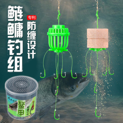 新型爆炸钩鲢鳙钓组缠绕伊势尼鱼钩多功能水怪钓笼夜光大头鱼钩同款