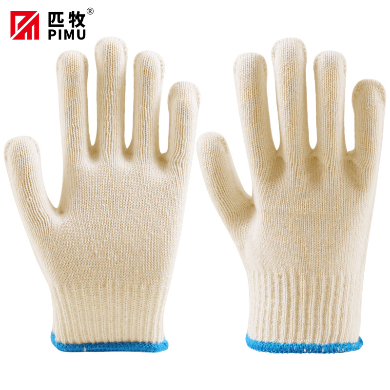 匹牧 PM-ST-G029 棉线手套 黄棉七针900克 12双/打 单位:双(单双不发货)
