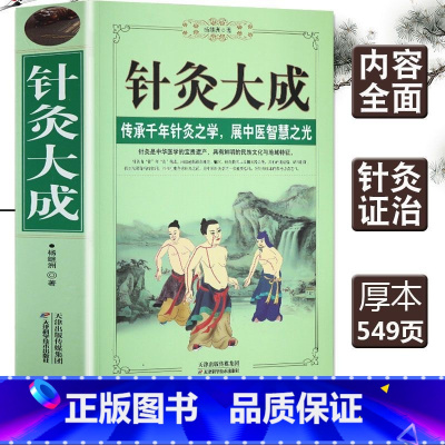 针灸大成(大厚本) [正版] 针灸大成 原文集注白话解完整版杨继洲艾灸中医针灸基础理论临床医学大全针灸学全集内经甲乙经校