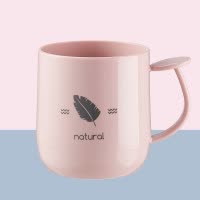 日式ins洗漱杯 情侣家用简约牙刷杯子一家儿童漱口杯创意欧式牙缸 三维工匠 北欧粉