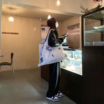 语娄LILCHER高腰阔腿休闲西装裤女春季韩版显瘦宽松垂感直筒哈伦西裤2021西裤