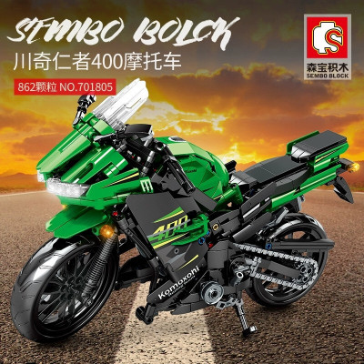 兼容乐高摩托车儿童积木拼装川崎忍者400杜卡迪大魔鬼雅马哈R1哈雷机车模型摩托车系列