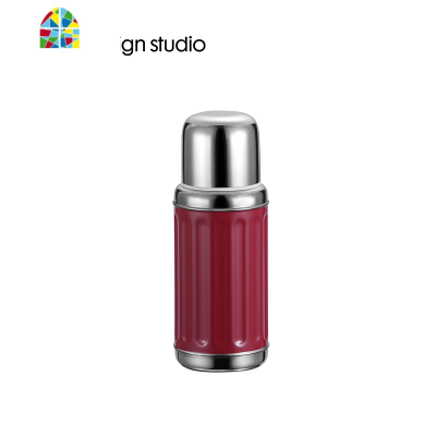 香港复古潮流不锈钢保温杯男女便携简约ins创意大容量水杯 FENGHOU 波塞冬绿450ML