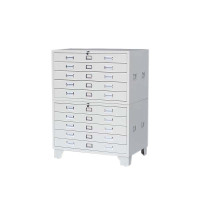 东升顺底图柜工程资料图纸柜0号1号抽屉柜文件柜地图柜菲林柜图纸收纳柜1号双节1000*700*1200 灰白色