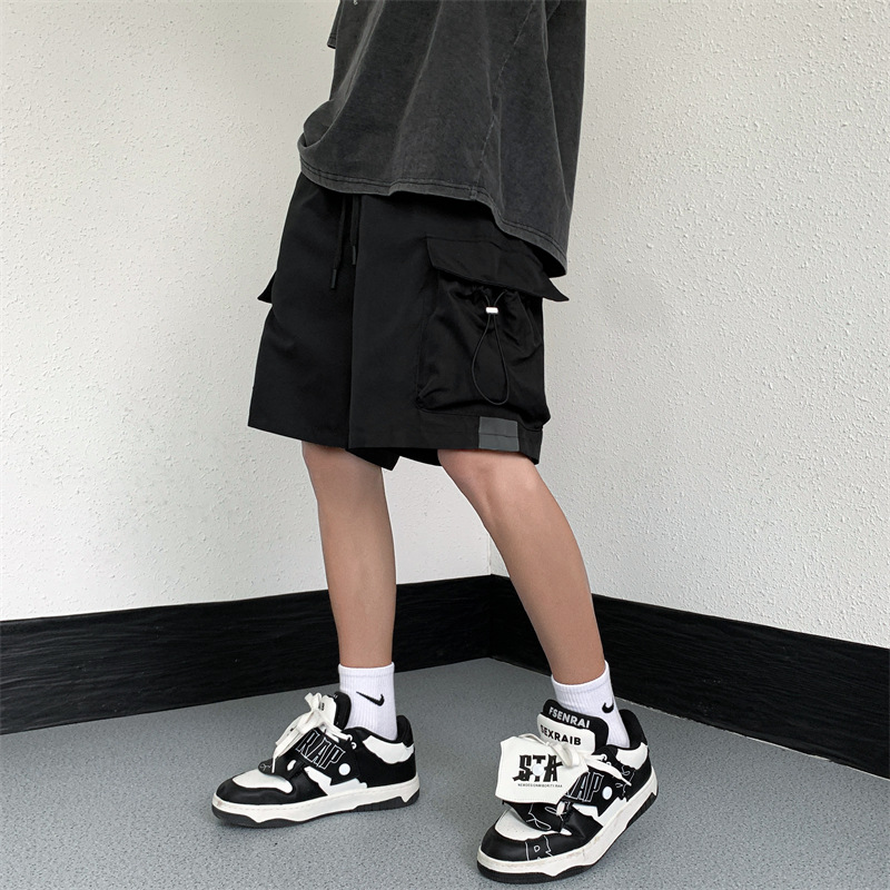夏季工装短裤男款美式高街潮牌宽松百搭中裤大口袋短裤