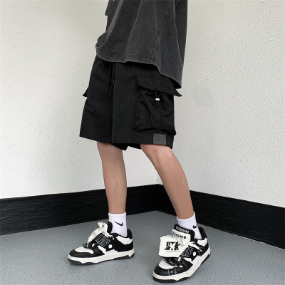 夏季工装短裤男款美式高街潮牌宽松百搭中裤大口袋短裤