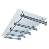 诚智旺 玻璃雨搭 夹胶钢化玻璃/平方米