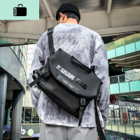 2020新款潮牌大容量斜挎包男女嘻哈街头机能风工装包男单肩包书包NEW LAKE男士单肩包