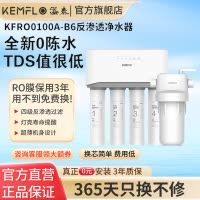 溢泰净水器100ab6家用厨下反渗透直饮机KFRO0100A-B6 R0100-RB61W台