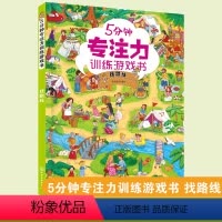 [正版]5分钟专注力训练游戏书 找路线 3-6岁儿童专注力训练书籍 儿童专注力观察力分析能力逻辑思维能力提升书籍 幼儿