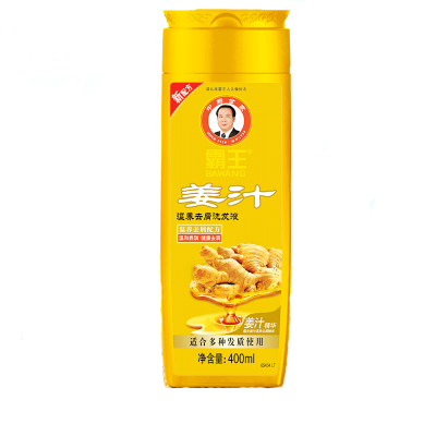 霸王姜汁温养去屑洗发水400ml男女士生姜洗发水控油柔顺正品(BAWANG)霸王洗发露