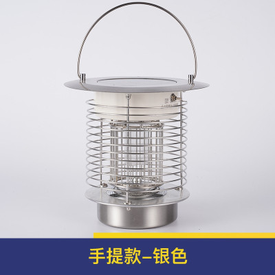 太阳能灭蚊灯户外庭院杀虫家用室内诱蚊子室外防水捕蚊器三维工匠可手提式（黑色）1个