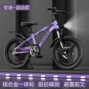 儿童自行车6-15岁山地车碟刹减震变速男孩女孩小学生脚踏车