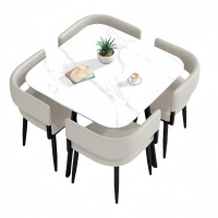 悦兴诚接待桌 一桌4椅80*75cm 套