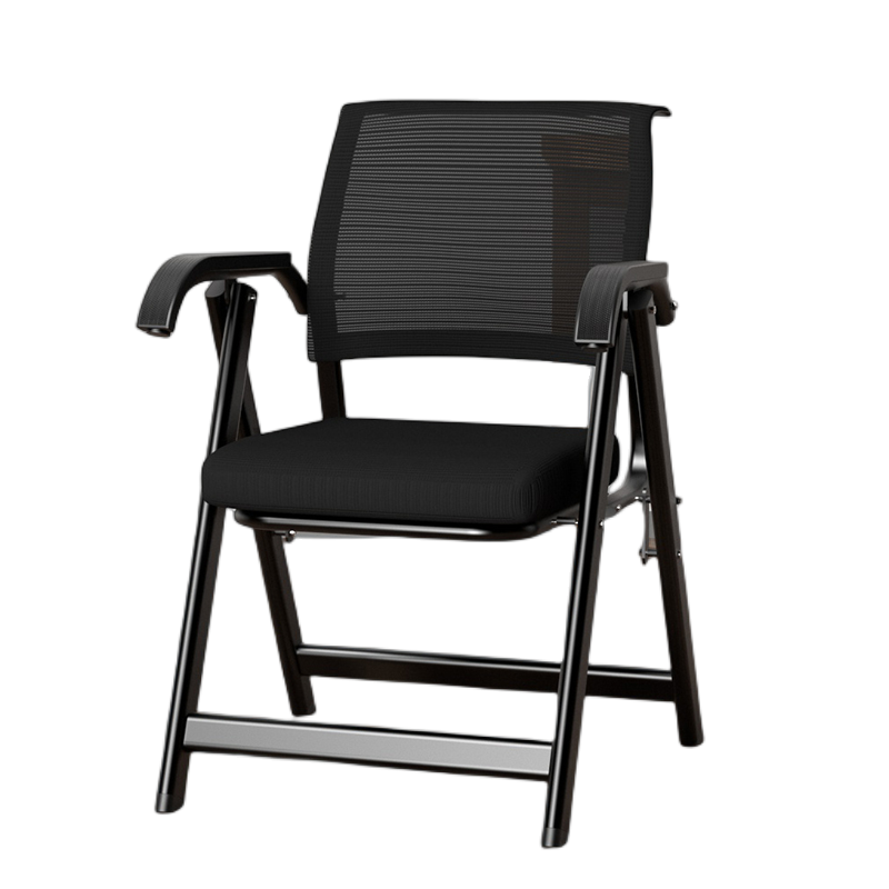 易企采 办公椅会议椅舒适久坐宿舍学习靠背员工折叠椅子电脑椅麻将培训椅