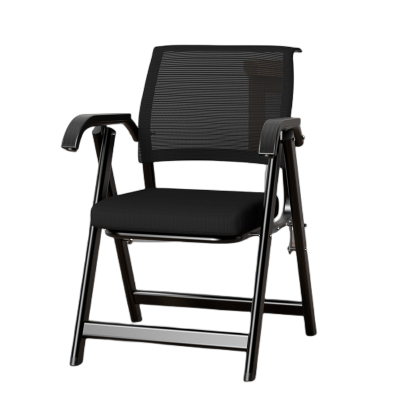 易企采 办公椅会议椅舒适久坐宿舍学习靠背员工折叠椅子电脑椅麻将培训椅