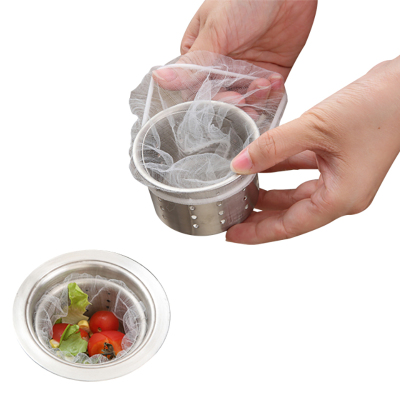 喜家家第二件半价-100只厨房水槽水池过滤网洗菜池漏网地漏毛发下水道垃圾袋垃圾网其他家庭整理用具