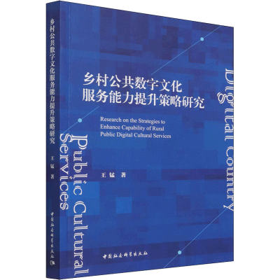 正版新书]乡村公共数字文化服务能力提升策略研究王锰9787520394