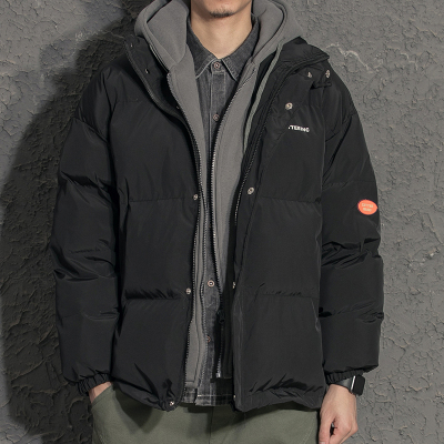 NEWLAKE冬季面包服假两件棉衣男2020年新款棉服帅气保暖上衣男棉衣