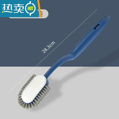 敬平鞋刷软毛不伤鞋家用多功能洗衣洗鞋子专用刷小白鞋清洁器鞋刷子 [升级款]苍蓝