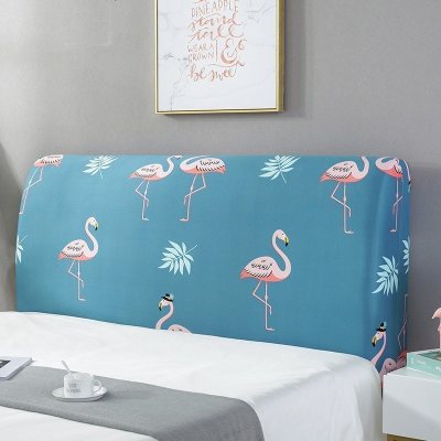 床头罩套床头套软包防尘罩靠背罩子保护套1.8米弹力布1.5床北欧风 火鹤 2.2米(适合2.1-2.4米床头使用)