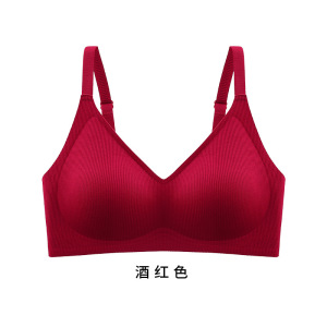 无痕内衣女聚拢小胸果冻胶软支撑收副乳防下垂裸感舒适文胸罩