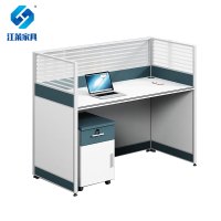 江莱屏风单人位含柜办公桌1200*600*1100mm/JL-Z02/张