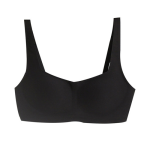 祼感方领无痕内衣女无钢圈小胸聚拢收副乳防下垂运动美背少女文胸