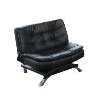 晋舰 办公沙发可折叠商务沙发多功能接待会客沙发组合头层黑牛皮单人位