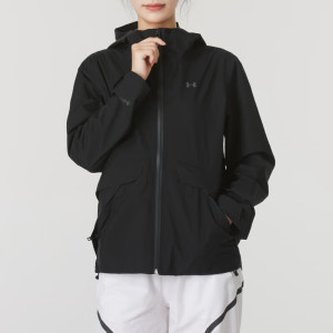 安德玛(UNDERARMOUR)女装新款时尚潮流梭织夹克舒适透气户外出行休闲外套1369986-001 ZP