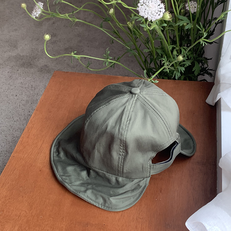 盛世尼曼可扎马尾纯色半圆形渔夫帽子女韩版百搭遮脸防晒太阳帽布帽