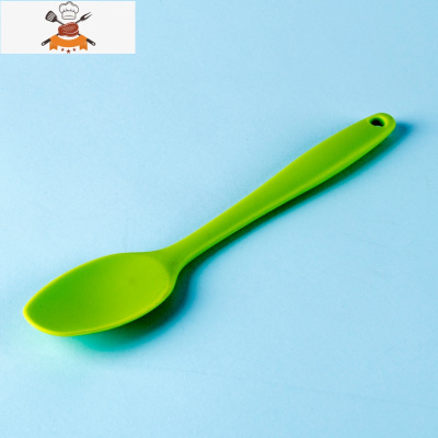宝宝辅食锅铲套装婴儿耐热硅胶铲勺铲厨具小铲子小号不粘锅专用铲 敬平 绿色