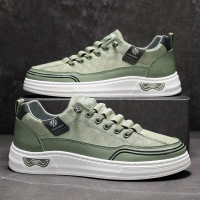 男鞋2026春夏新款透气轻便运动平底百搭时尚潮流简约男士休闲板鞋