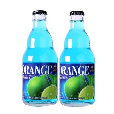 二瓶福兰德庄园白兰地蓝香橙酒爽口蓝香橙果酒330ml*2