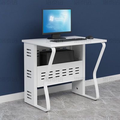 洛泰远 钢架电脑桌培训桌机房电脑桌学习桌课桌 单人位E款