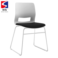 帅畅培训会议椅简约职员会客弓形洽谈桌椅子无扶手会议室靠背办公椅子