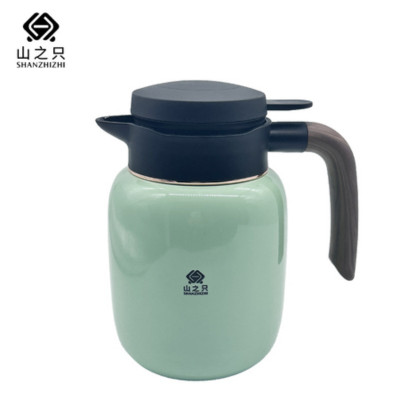 山之只 不锈钢水壶浅绿色可定制 1000ML 个