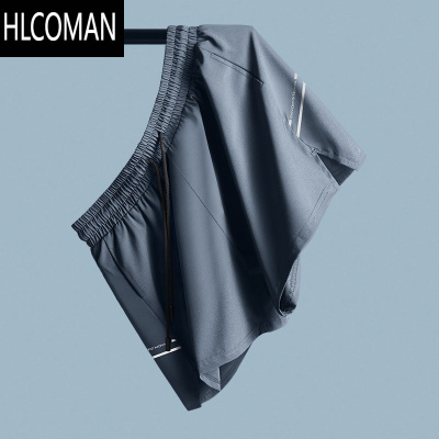 HLCOMAN短裤男士冰丝三分运动跑步田径体育健身夏季薄款速干马拉松训练裤