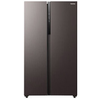 东芝 GR-RS575WE-PM137 本色系列对开双开门一级能效雾化保鲜风冷无霜大容量家用电冰箱绸缎灰