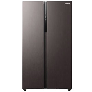 东芝 GR-RS575WE-PM137 本色系列对开双开门一级能效雾化保鲜风冷无霜大容量家用电冰箱绸缎灰