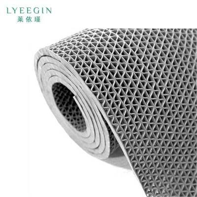 莱依瑾 LYEEGIN S型镂空地垫 灰色宽1.8m(厚5.0mm)米