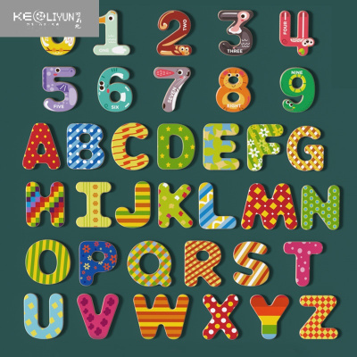 玩具宝宝益智英语磁铁教具冰箱贴 大写字母磁力贴 数字磁力贴磁性玩具