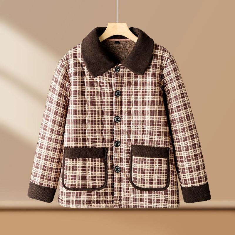 年冬装妈妈衣服40-60岁简约休闲中老年人棉衣外套50岁大码女