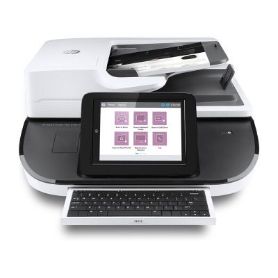 惠普(hp)8500fn2双平台扫描仪A4文档扫描工作站每分钟100张/200面彩色双面高速批量扫描