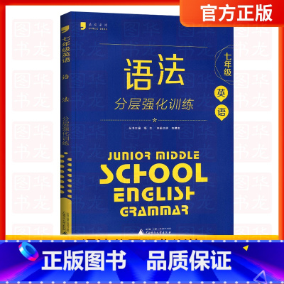 语法[七年级通用]分层强化训练 初中通用 [正版]蓝皮英语系列七八九年级中考英语语法分层强化训练初三英语语法大全必刷题提