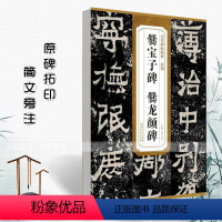 [正版]满200减30历代碑帖精粹南朝爨宝子碑爨龙颜碑简体旁注附技法解析第三辑碑帖毛笔隶书书法练字帖安徽美术出版社