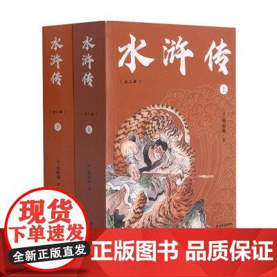 中文分级阅读九年级 水浒传 全二册 14-15岁 施耐庵 著 儿童文学