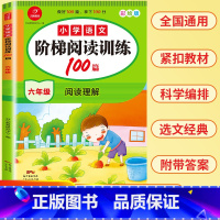 [正版]小学语文6年级阶梯阅读训练100篇统编版同步阅读理解彩绘版