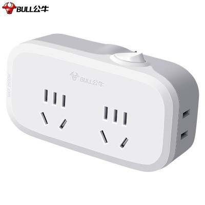 公牛(BULL)一转四转换插头/转换器 4位总控 无线 GN-934K(单位:个)
